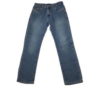 Lucky Brand Billy Straight Blue Jeans Boys Men 20 29x29.5 Mid - High Rise Waist